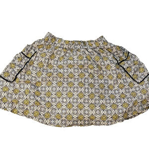 Tea Collection Girls Skirt Size 4 Cotton Floral Elastic Waist